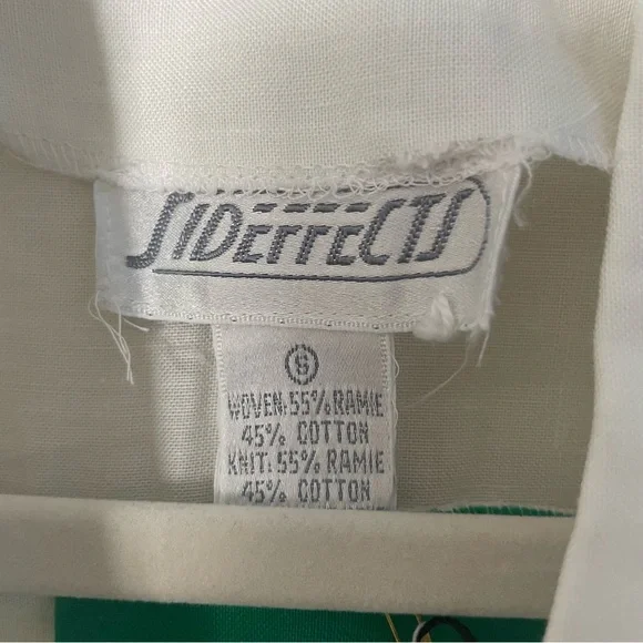 3 for $25! NWT vintage 90s White and‎ Green Women's Jacket, size s - Picture 2 of 7